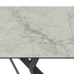 Разтегателна трапезна маса MARKI - бяла