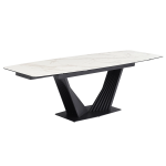 Разтегателна трапезна маса LEGNICA - бяла
