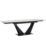 Разтегателна трапезна маса LEGNICA - бяла