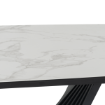 Разтегателна трапезна маса LEGNICA - бяла