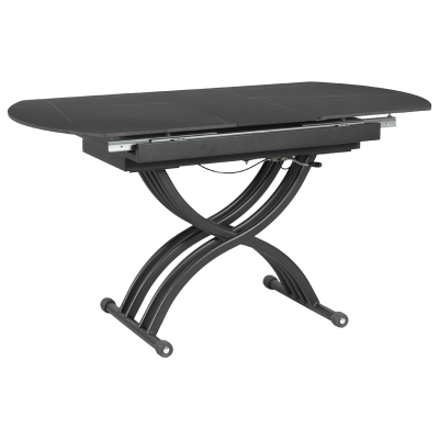 Разтегателна маса с повдигащ механизъм LESKO - черна