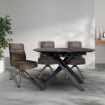 Разтегателна трапезна маса GOLOLIN X - бежова