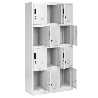 Метален шкаф Carmen CR-1258 K - сив