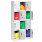 Метален шкаф Carmen CR-1258 K - сив