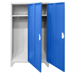 Метален шкаф Carmen CR-1602 KZ - Сив / син