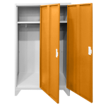 Метален шкаф Carmen CR-1602 KZ - Сив / оранжев
