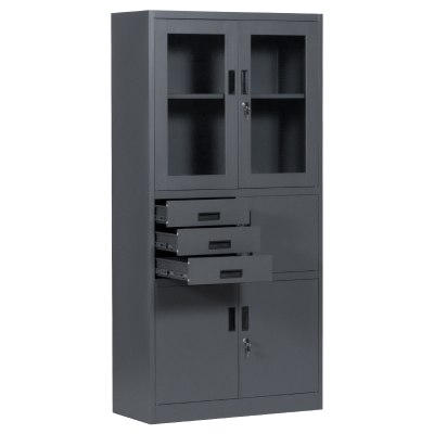 Метален шкаф Carmen CR-1240 E SAND - графит