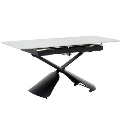 Разтегателна маса с повдигащ механизъм CAGUA - бяла