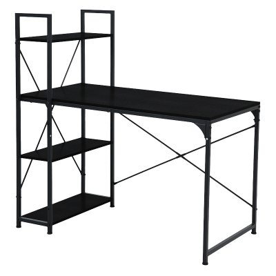 Бюро с етажерка TUZLA - черен