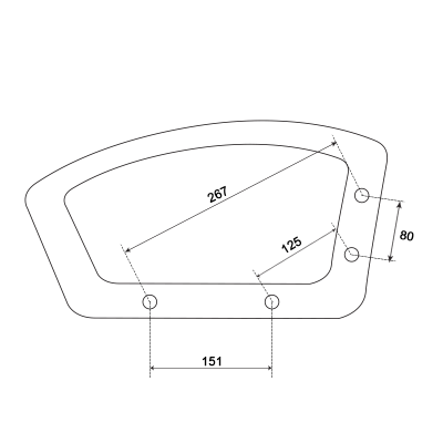 Подлакътник за офис стол 6181 - ляв