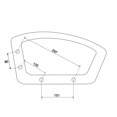 Подлакътник за офис стол 6181 - десен