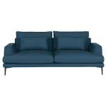 Кожен диван - тройка GRASTEN LUX - син