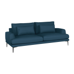 Кожен диван - тройка GRASTEN LUX - син