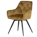 Трапезен стол LATINA PREMIUM - жълт