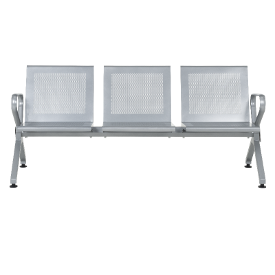 Посетителска пейка с 3 места Carmen CR-1039-3 - сребърна