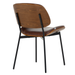 Посетителски стол Carmen 1180 - орех-искрящо кафяв