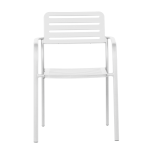 Метален градински стол WASE - бял