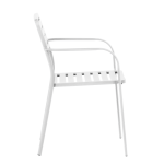 Метален градински стол WASE - бял