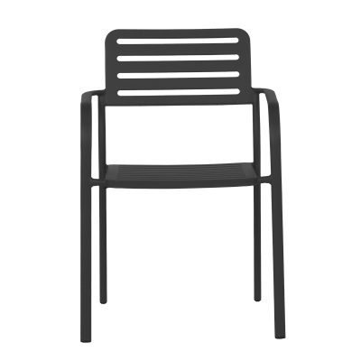 Метален градински стол WASE - черен