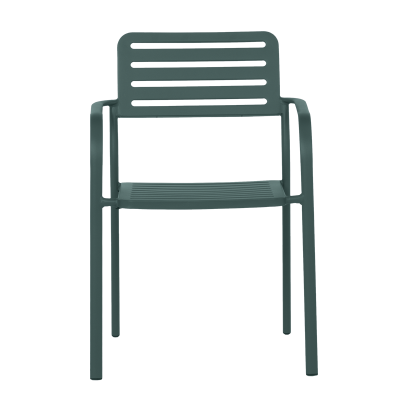 Метален градински стол WASE - тъмнозелен