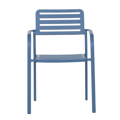 Метален градински стол WASE - тъмносин