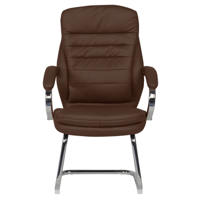 Посетителски стол Carmen 6154 - кафяв