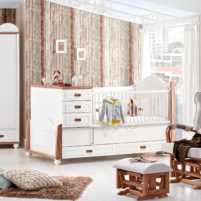 Бебешка кошара и детско легло 2в1 TIFFANY 80 x 180