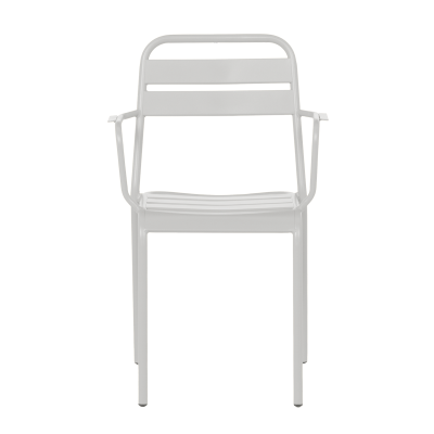 Метален градински стол ZAMFARA - светлосив