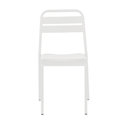 Метален градински стол ABA - бял