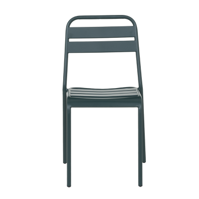 Метален градински стол ABA - тъмнозелен