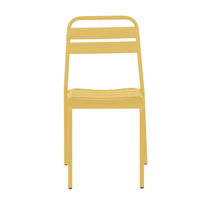 Метален градински стол ABA - жълт