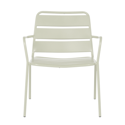 Метален градински стол SAKI - светлосив