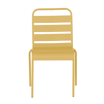 Метален градински стол MURI - жълт