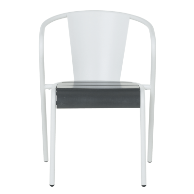 Метален градински стол KADUNA - бял