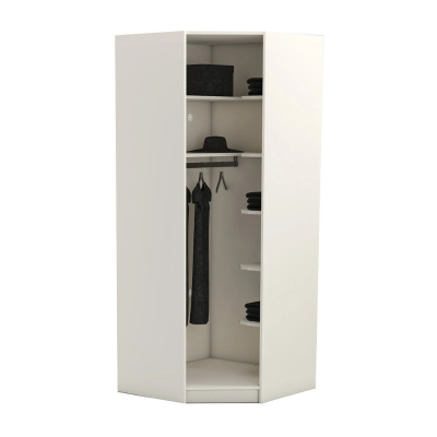 Ъглов гардероб YORK - крем