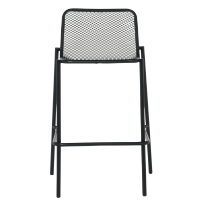 Метален кетъринг бар стол BAMA - черен