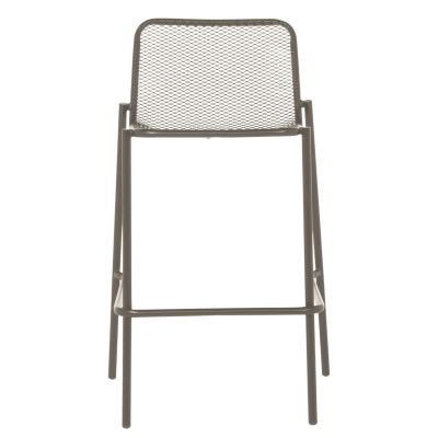 Метален кетъринг бар стол BAMA - капучино