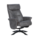 Кресло с табуретка EMA - сиво