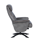 Кресло с табуретка EMA - сиво