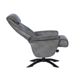 Кресло с табуретка EMA - сиво