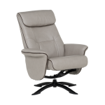 Кресло с табуретка EMA - светлосиво