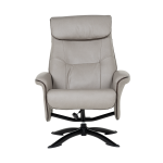 Кресло с табуретка EMA - светлосиво