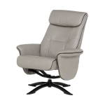 Кресло с табуретка EMA - светлосиво