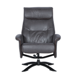 Кресло с табуретка EMA - тъмносиво