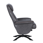 Кресло с табуретка EMA - тъмносиво