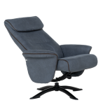 Кресло с табуретка EMA - синьо