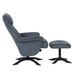 Кресло с табуретка EMA - синьо