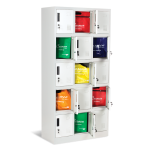 Метален шкаф Carmen CR-1245 K сив