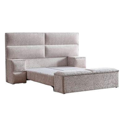 Тапицирана спалня с матрак PUZZLE 160 x 200 - крем 01