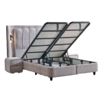 Тапицирана спалня с матрак JULIE 160 x 200 - Перла SY